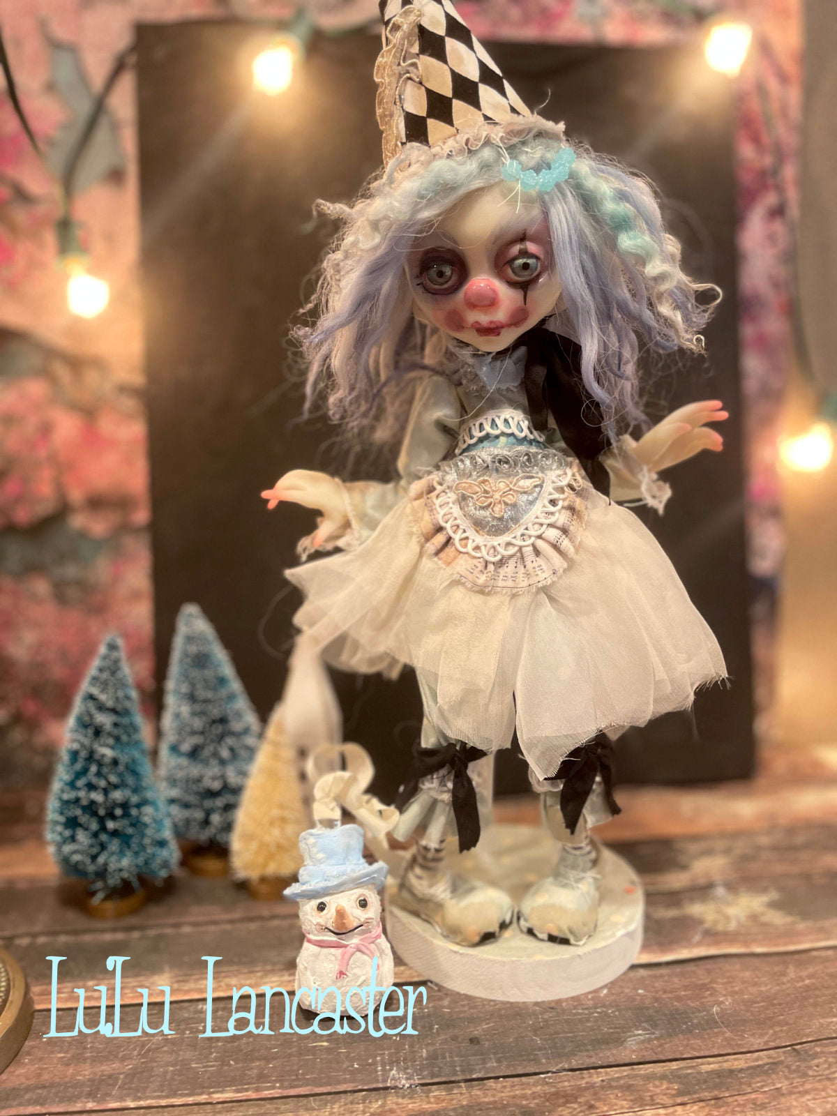 Silence Poupee the winter clown LuLu's Holiday Original LuLu Lancaster Art Doll