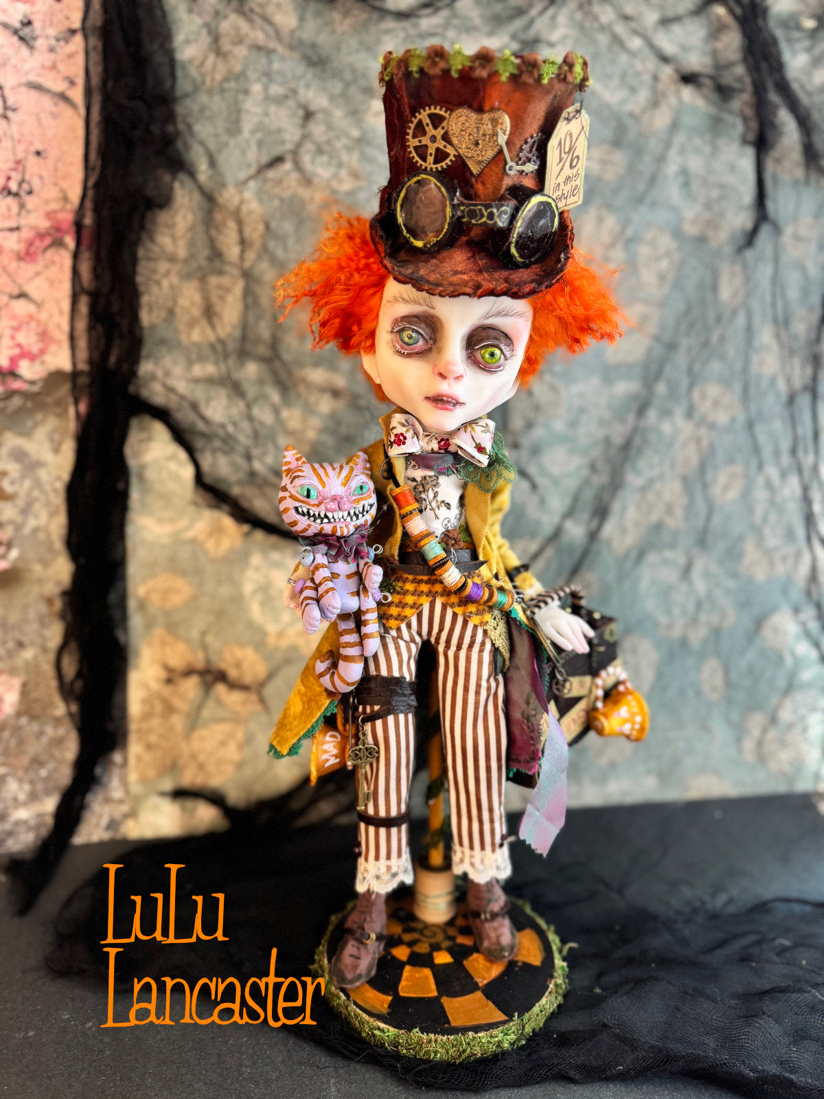 Steampunk Mad Hatter ~ Wonderland  ~ Original Lulu Lancaster Art Doll