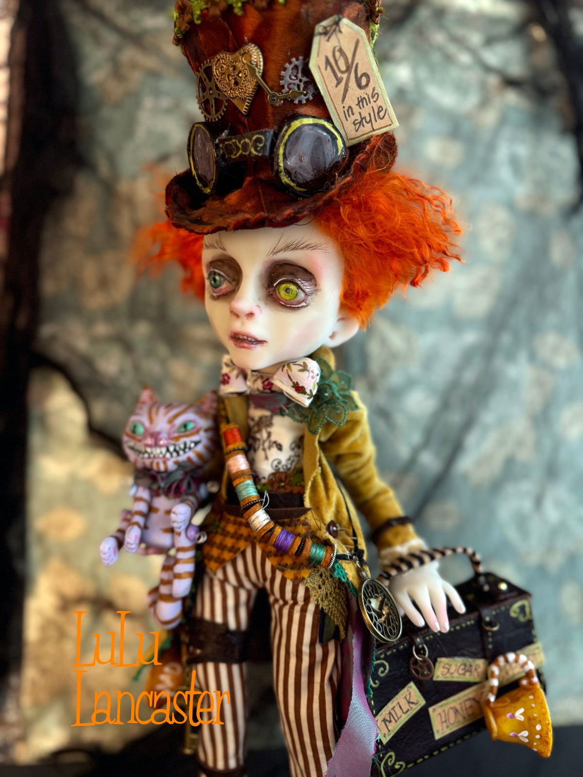 Steampunk Mad Hatter ~ Wonderland  ~ Original Lulu Lancaster Art Doll