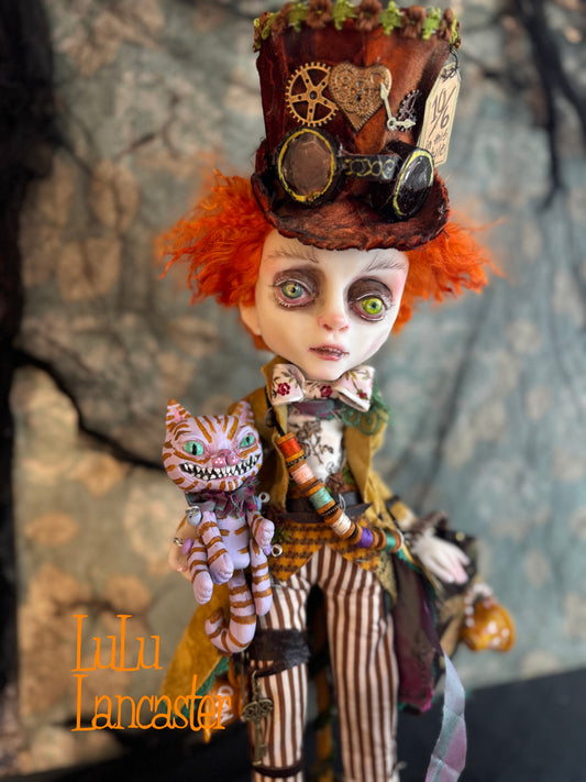 Steampunk Mad Hatter ~ Wonderland  ~ Original Lulu Lancaster Art Doll