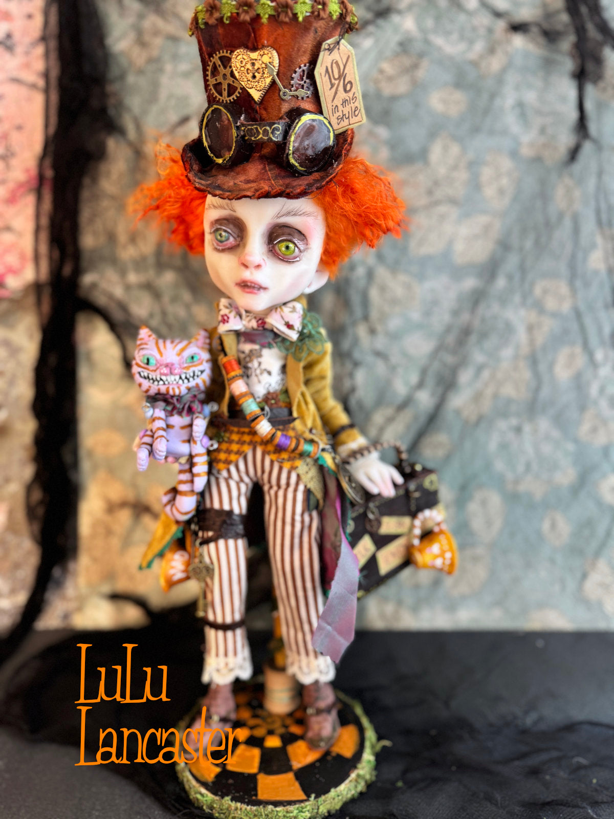 Steampunk Mad Hatter ~ Wonderland  ~ Original Lulu Lancaster Art Doll