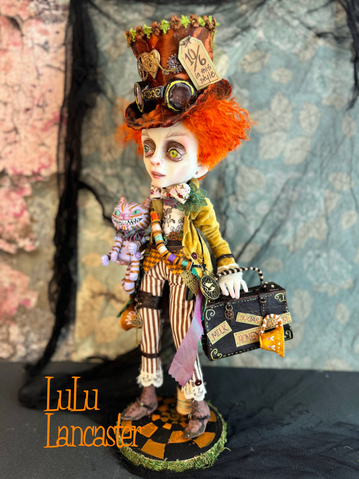 Steampunk Mad Hatter ~ Wonderland  ~ Original Lulu Lancaster Art Doll