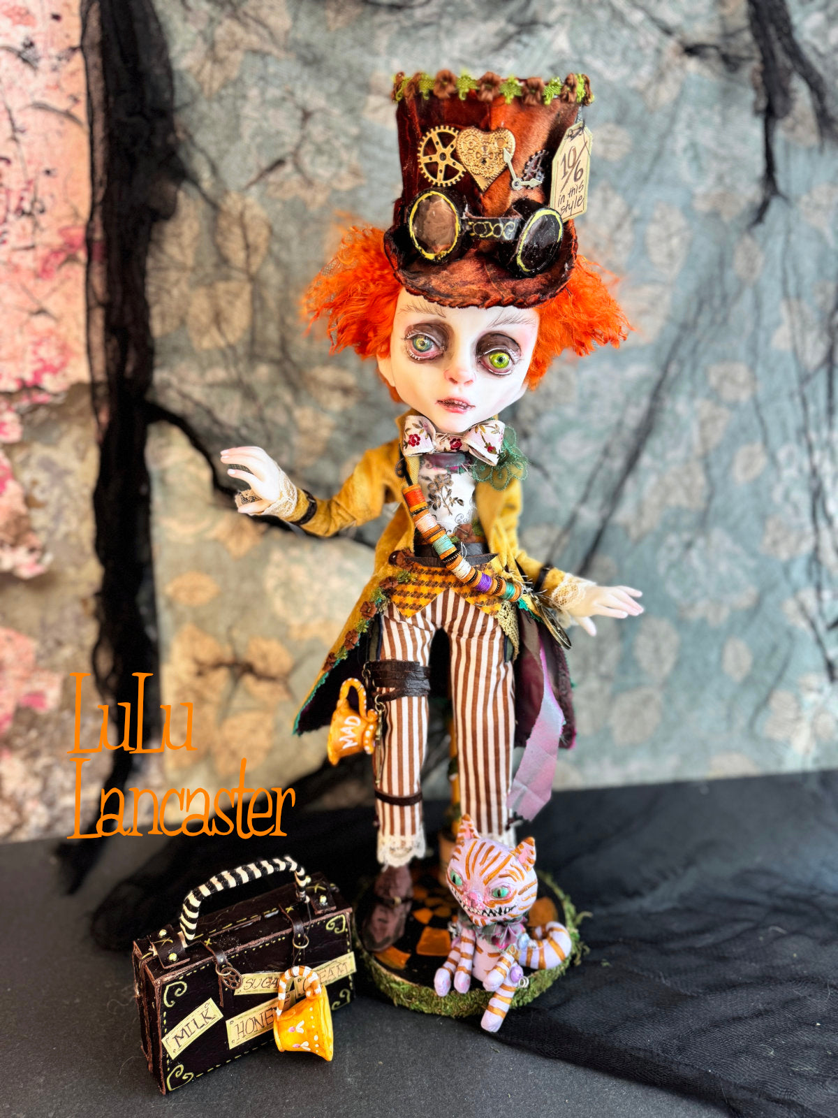 Steampunk Mad Hatter ~ Wonderland  ~ Original Lulu Lancaster Art Doll