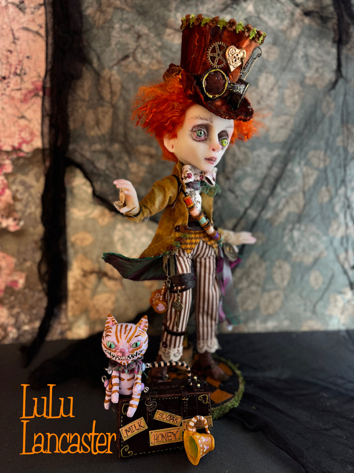 Steampunk Mad Hatter ~ Wonderland  ~ Original Lulu Lancaster Art Doll