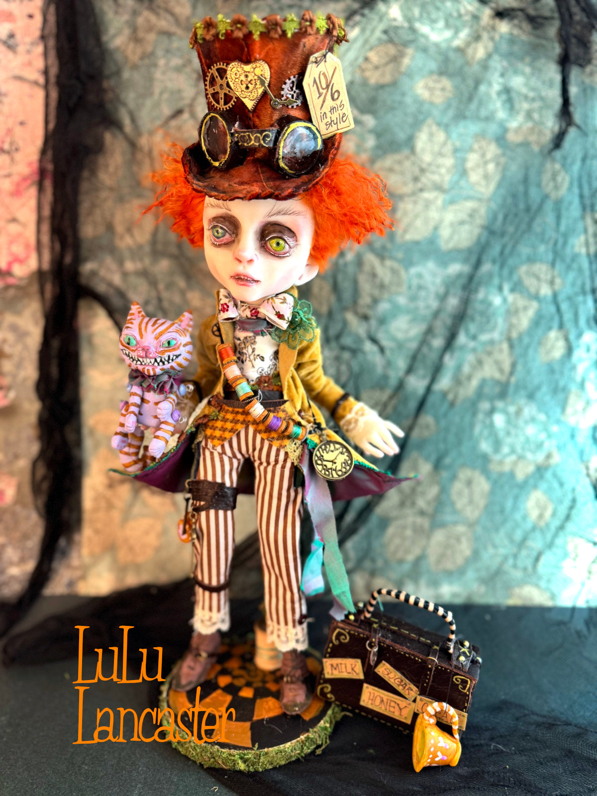 Steampunk Mad Hatter ~ Wonderland  ~ Original Lulu Lancaster Art Doll