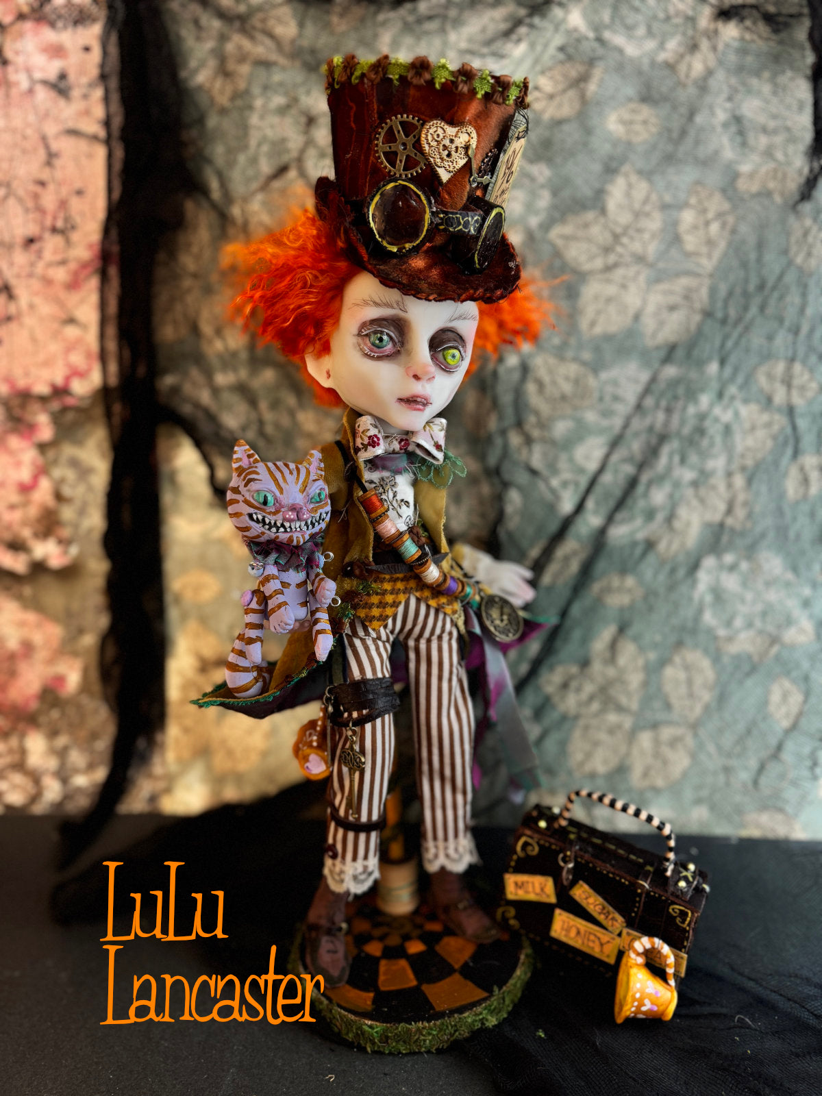 Steampunk Mad Hatter ~ Wonderland  ~ Original Lulu Lancaster Art Doll