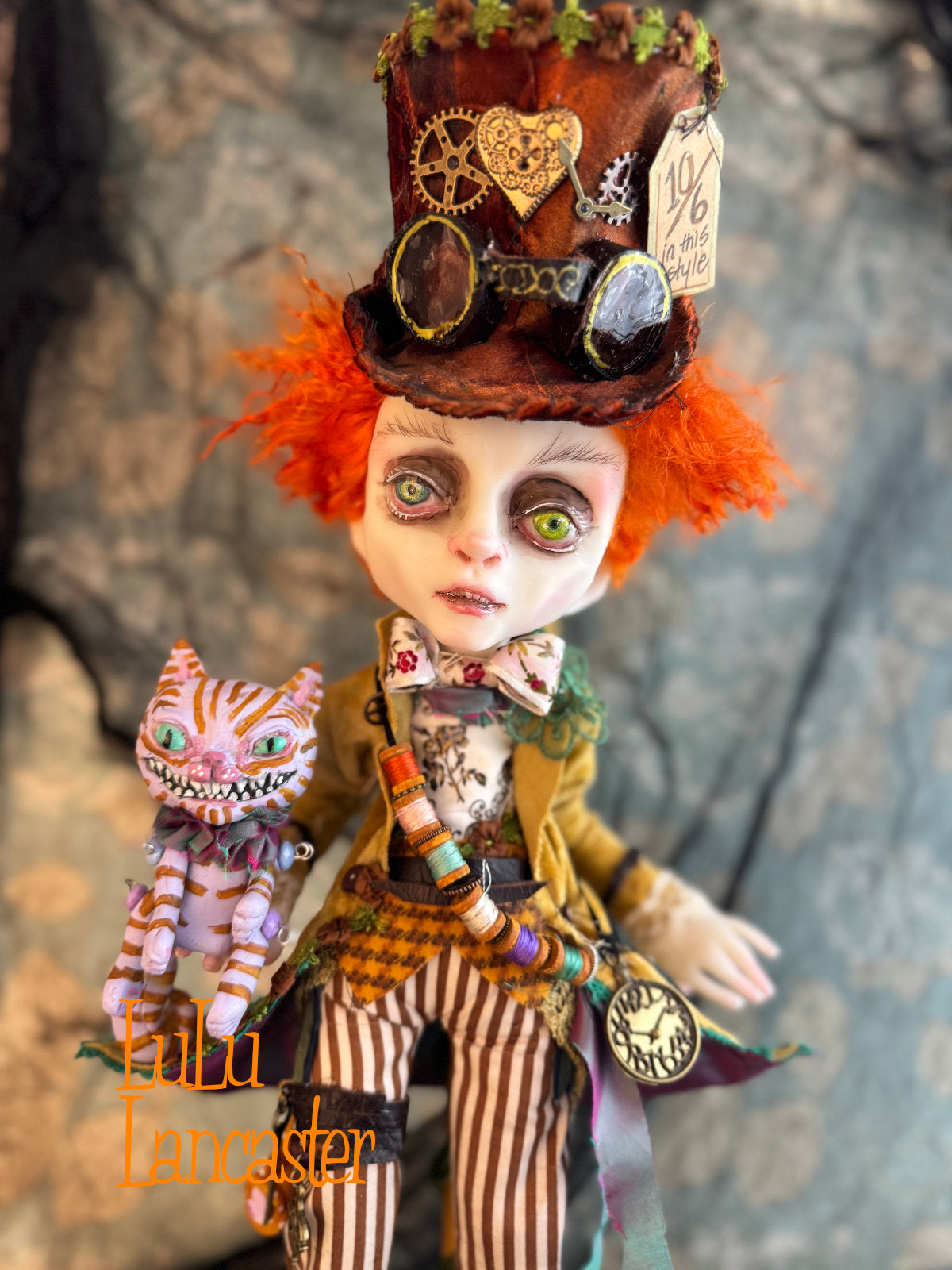 Steampunk Mad Hatter ~ Wonderland  ~ Original Lulu Lancaster Art Doll