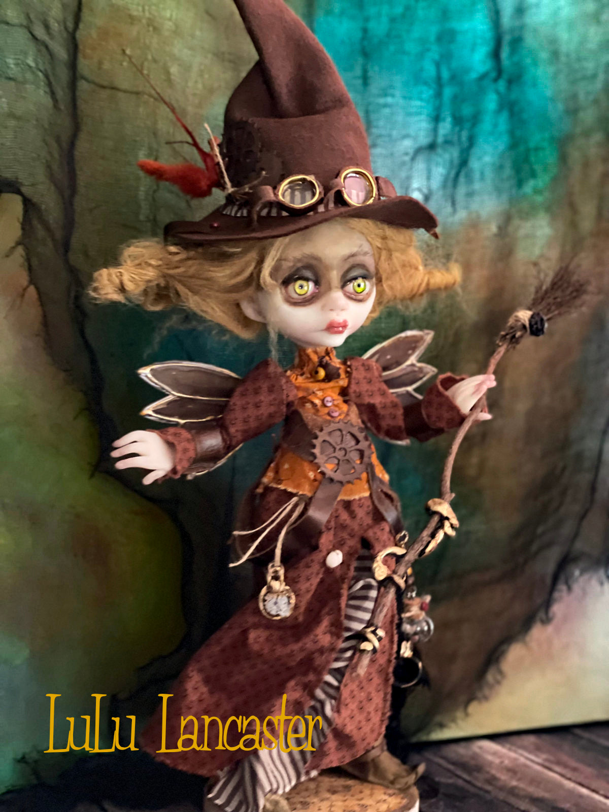 Sylph SteamHart Steampunk Witch Halloween Original LuLu Lancaster Art Doll