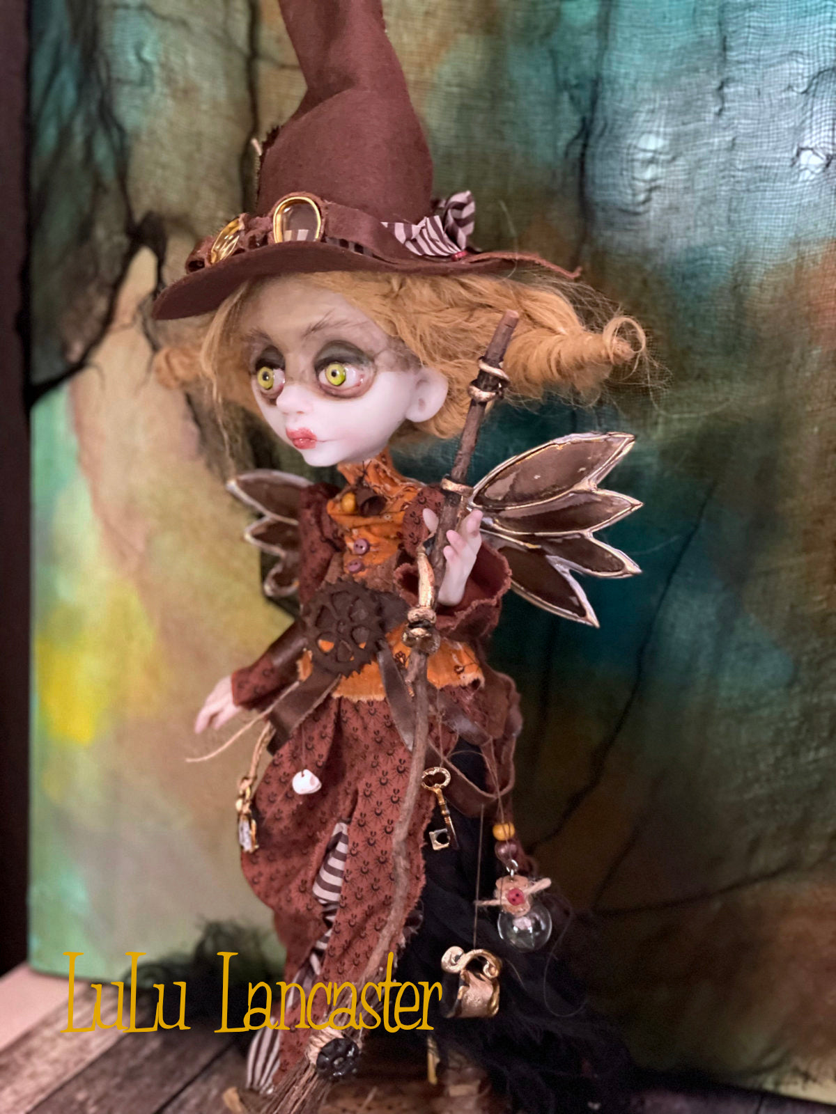 Sylph SteamHart Steampunk Witch Halloween Original LuLu Lancaster Art Doll