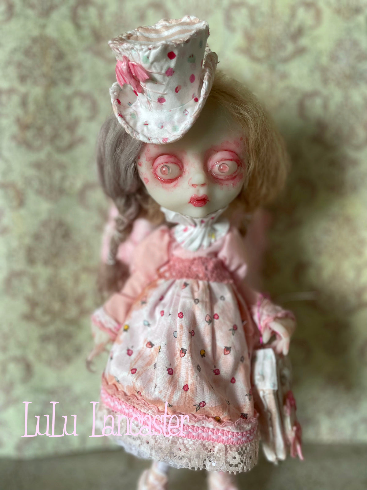 Tarian the Pink Bat Girl~ Goth Original LuLu Lancaster Art Doll