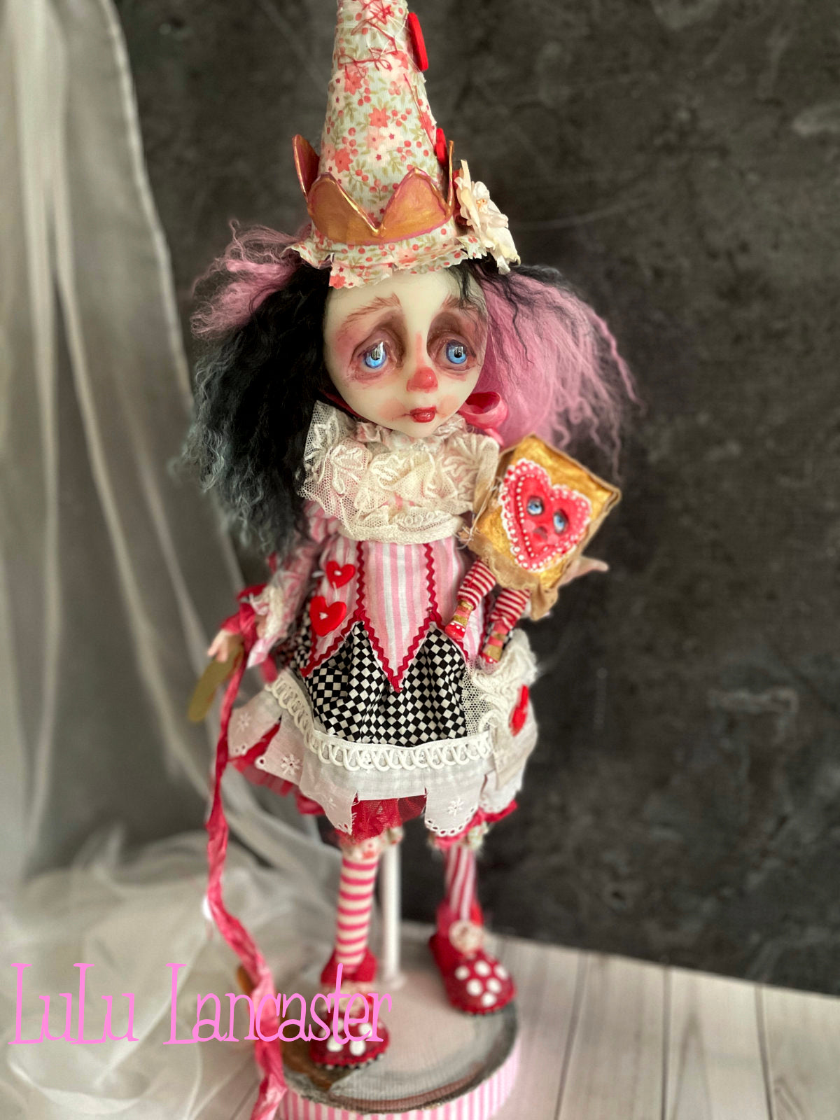 Verity Valentine Poupee sad clown Original LuLu Lancaster Art Doll