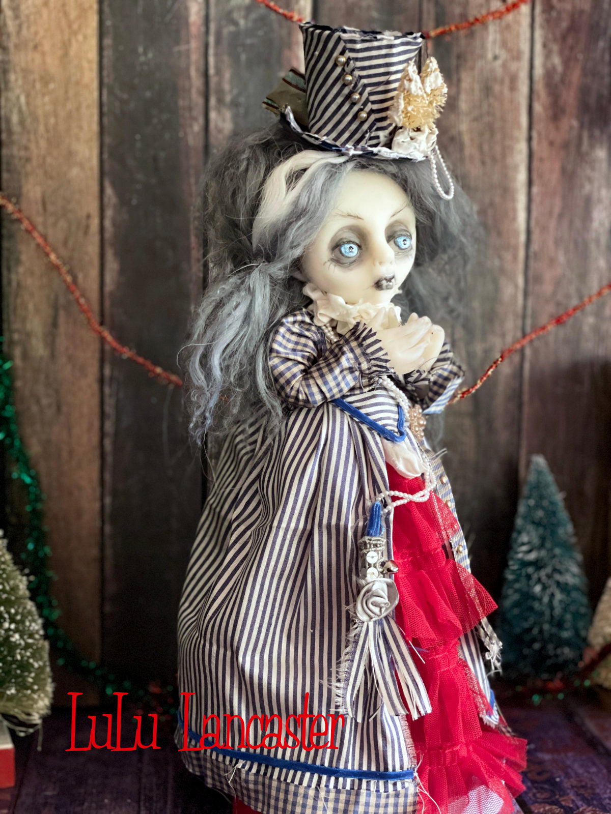 Vermilia the Vampire Creepmas Christmas winter Original LuLu Lancaster Art Doll