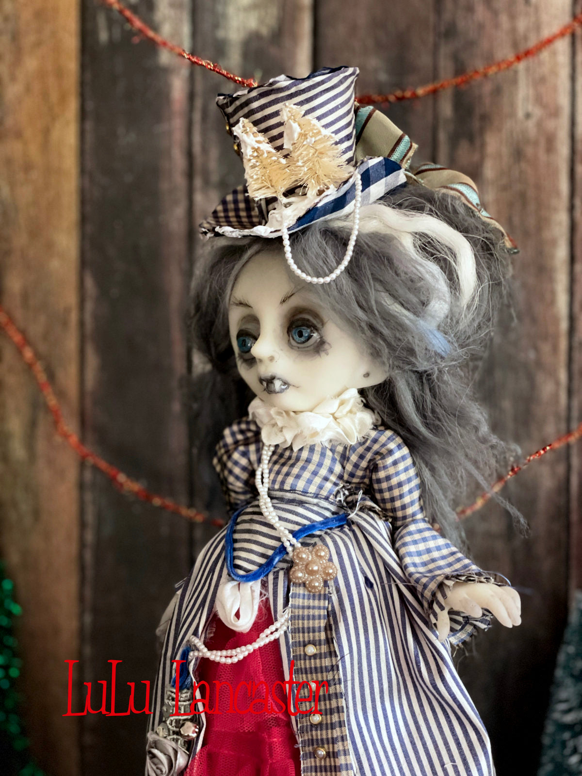 Vermilia the Vampire Creepmas Christmas winter Original LuLu Lancaster Art Doll