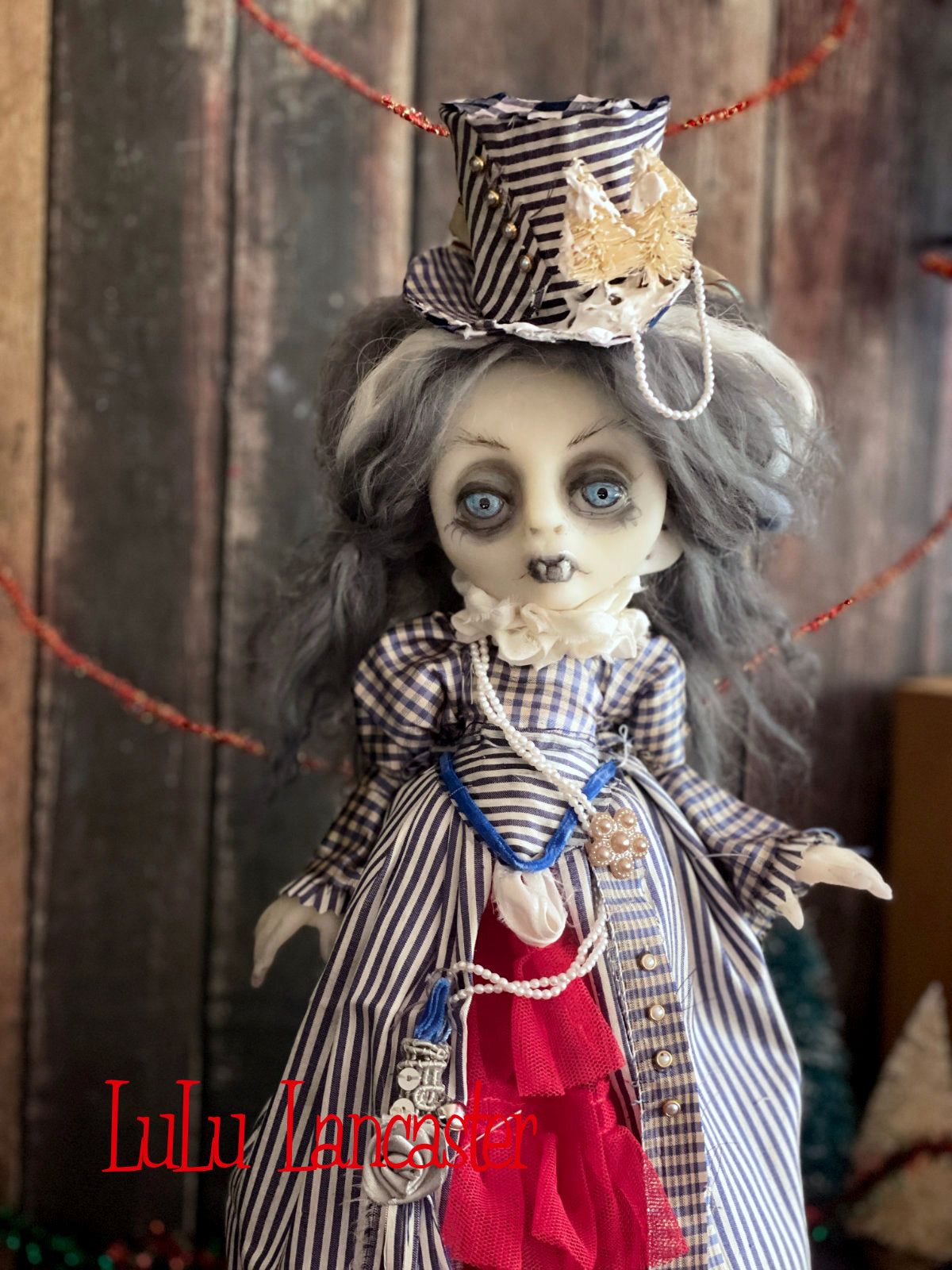 Vermilia the Vampire Creepmas Christmas winter Original LuLu Lancaster Art Doll