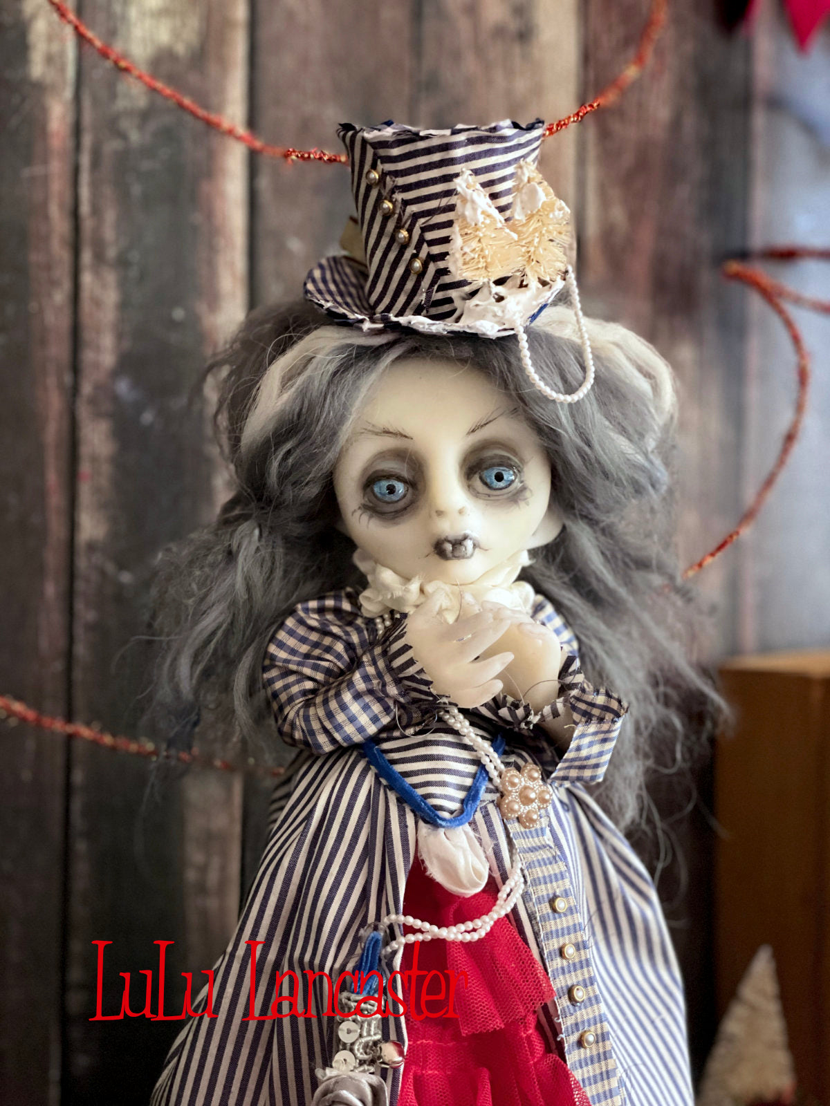 Vermilia the Vampire Creepmas Christmas winter Original LuLu Lancaster Art Doll