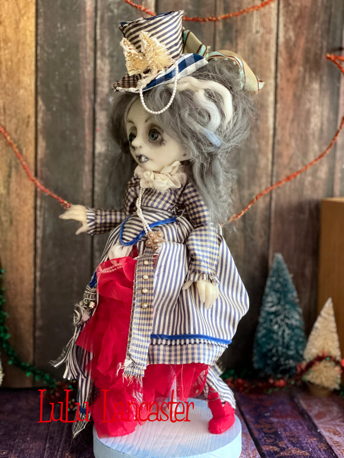 Vermilia the Vampire Creepmas Christmas winter Original LuLu Lancaster Art Doll