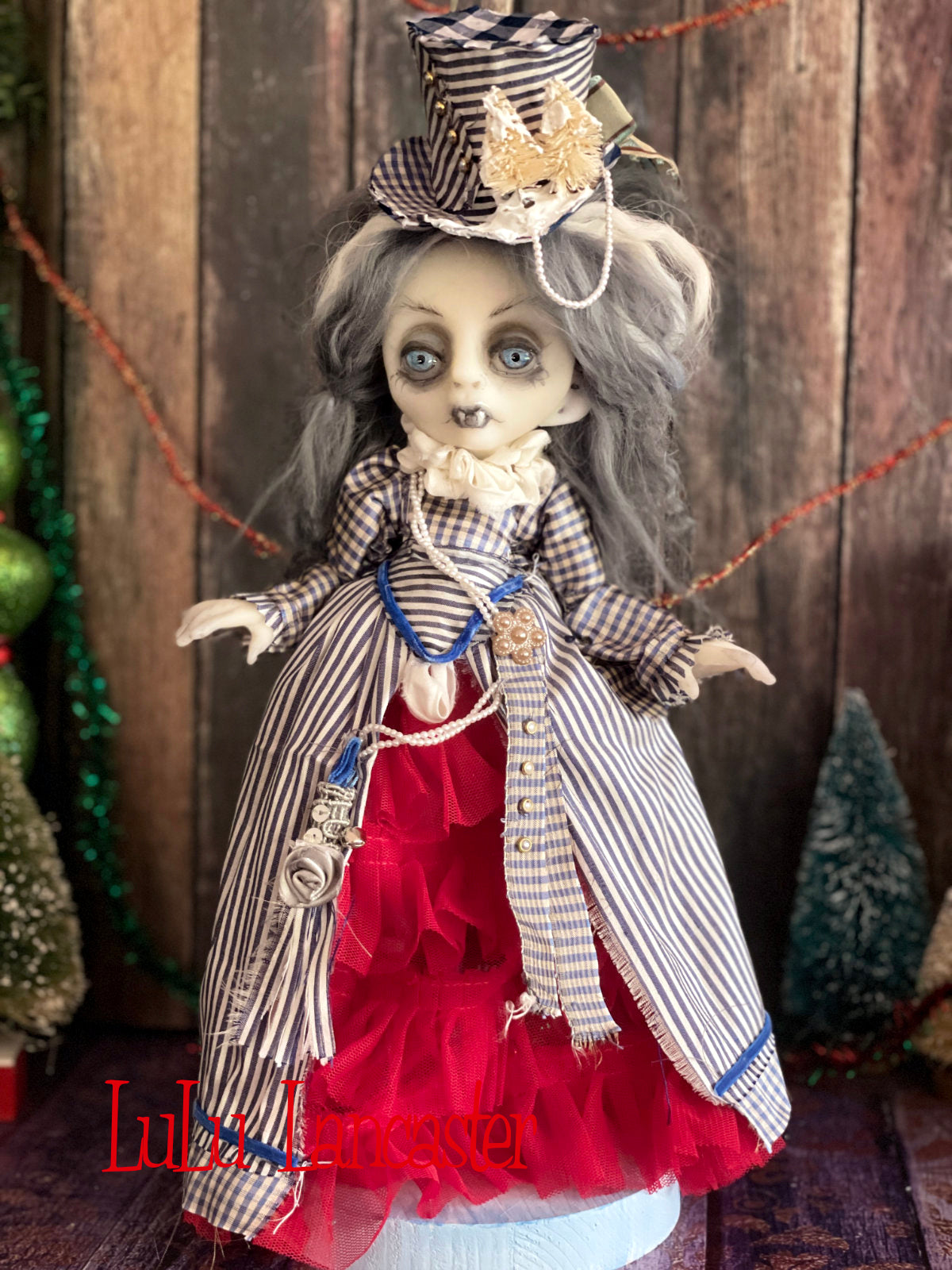Vermilia the Vampire Creepmas Christmas winter Original LuLu Lancaster Art Doll