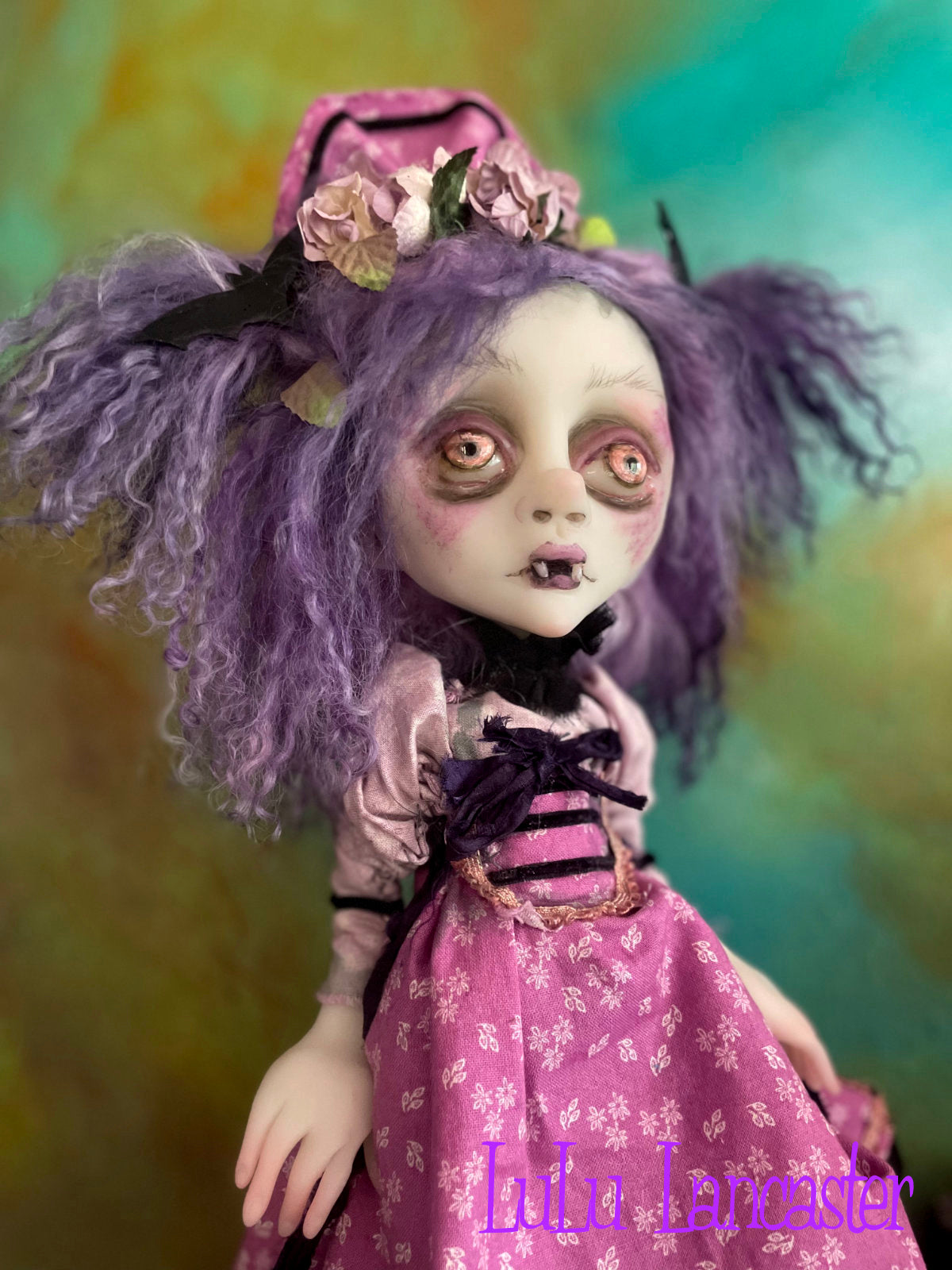 Violet and the Bear Vampire Original LuLu Lancaster Art Doll