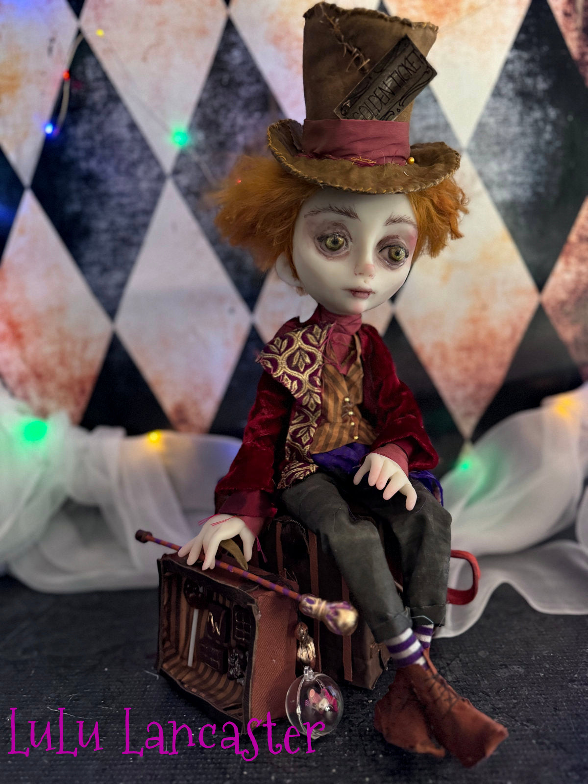 Willy Wonka Traveler Original LuLu Lancaster Art Doll