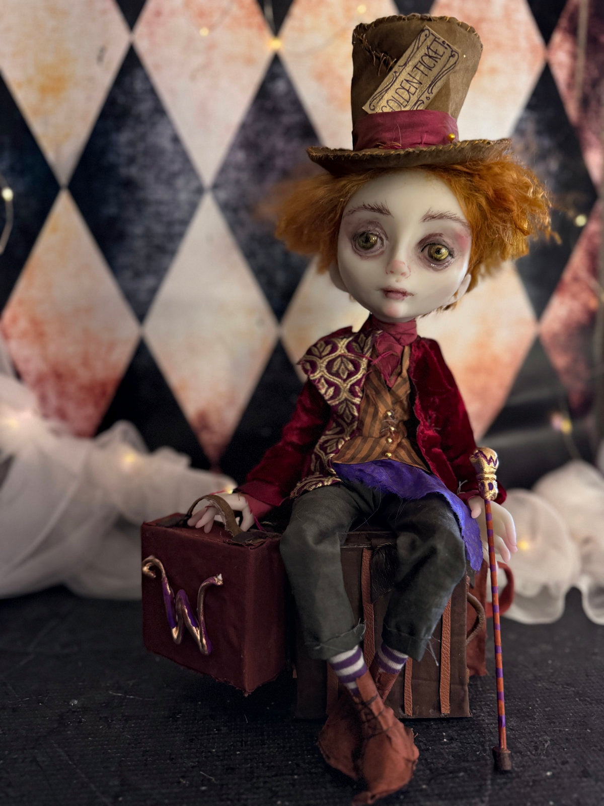 Willy Wonka Traveler Original LuLu Lancaster Art Doll