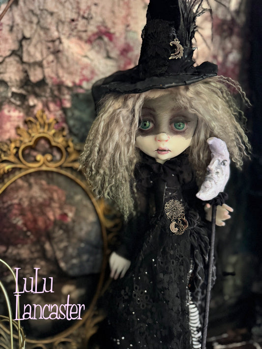 The Moonlit Veil Witch ~Original LuLu Lancaster Art Doll