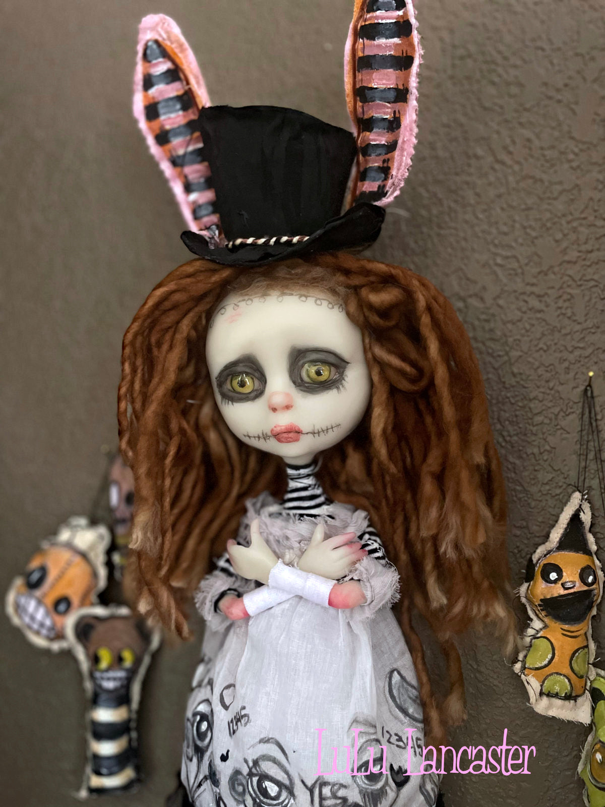 Embrette Little Nightmares Goth Bunny Original LuLu Lancaster Art Doll