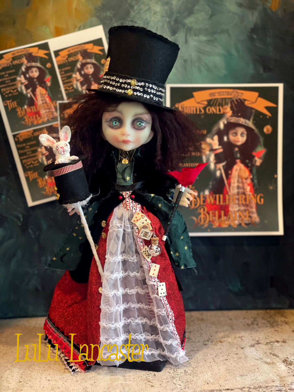 The Bewildering Bellaine the Magician Original LuLu Lancaster Art Doll