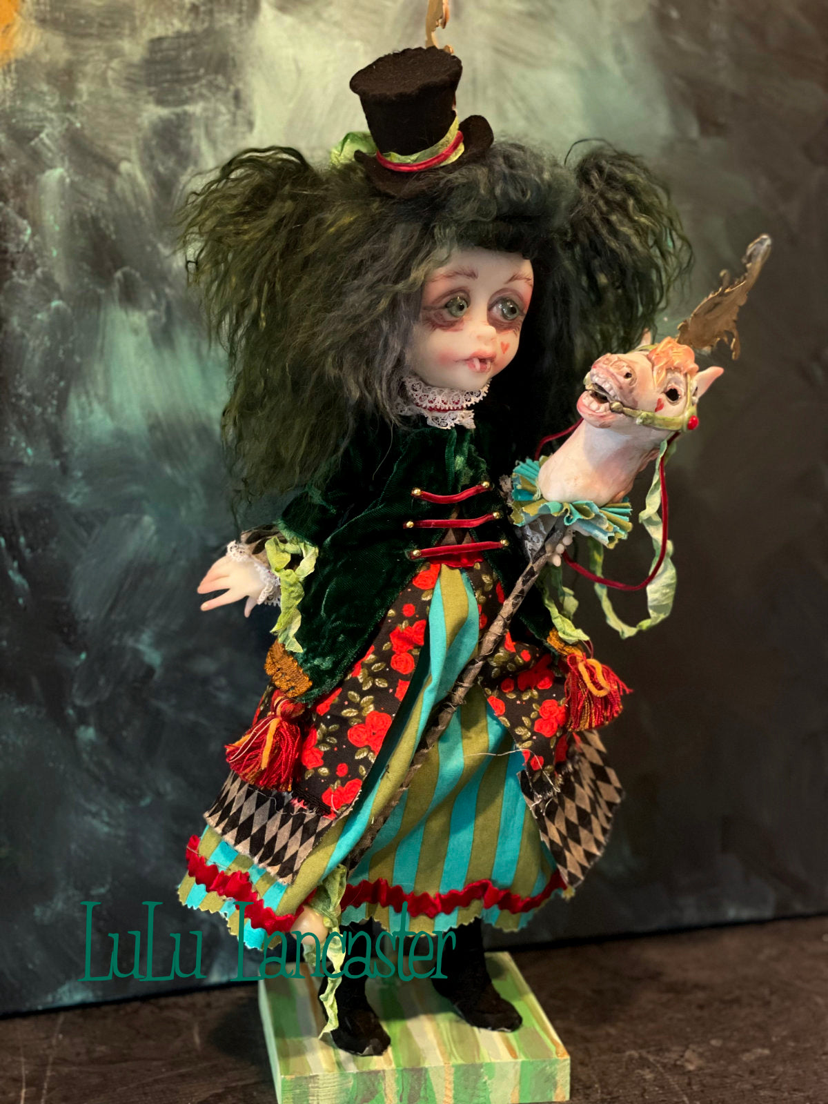 Bitten Rose Carousel Vampire Holiday Original LuLu Lancaster Art Doll