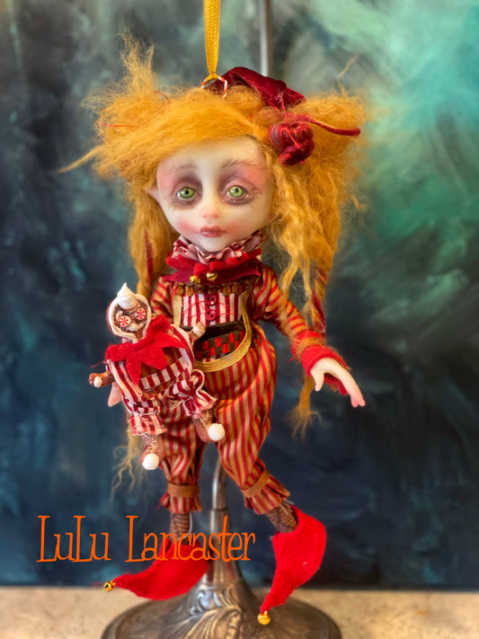 Cinnamon Cookie the Christmas Elf Original LuLu Lancaster Art Doll