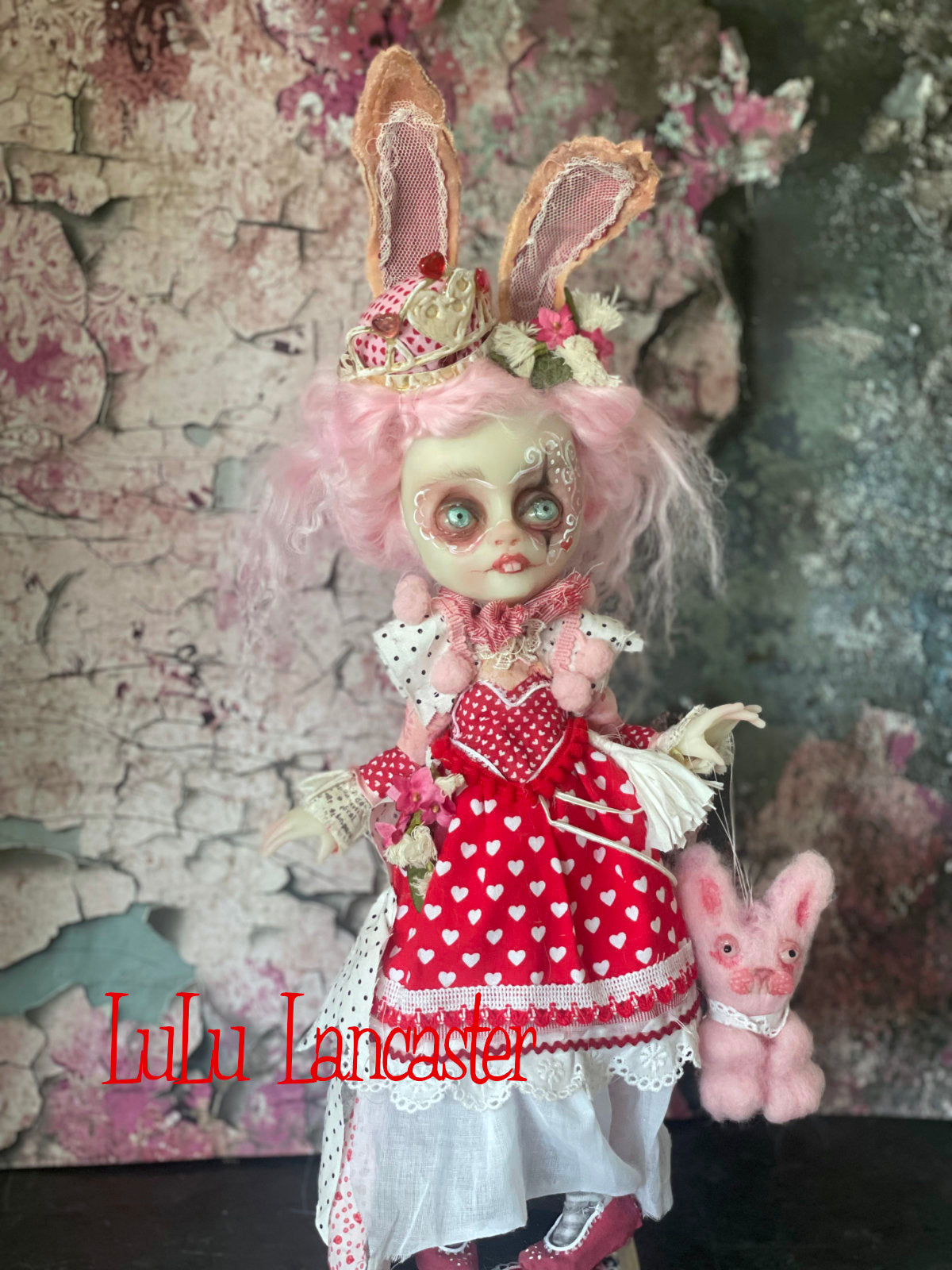 Hanah Heart the Bunny Queen Original LuLu Lancaster Art Doll