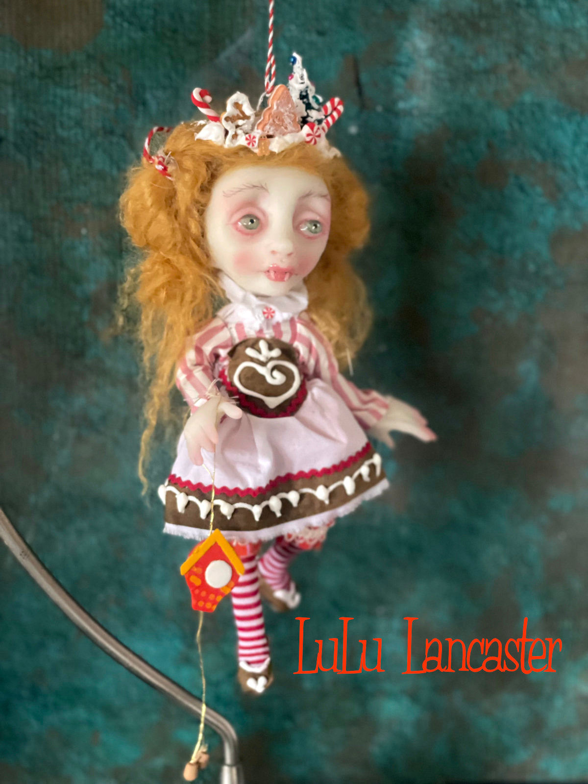 Freya Bavarian Vampire Mini Christmas hanging Original LuLu Lancaster Art Doll