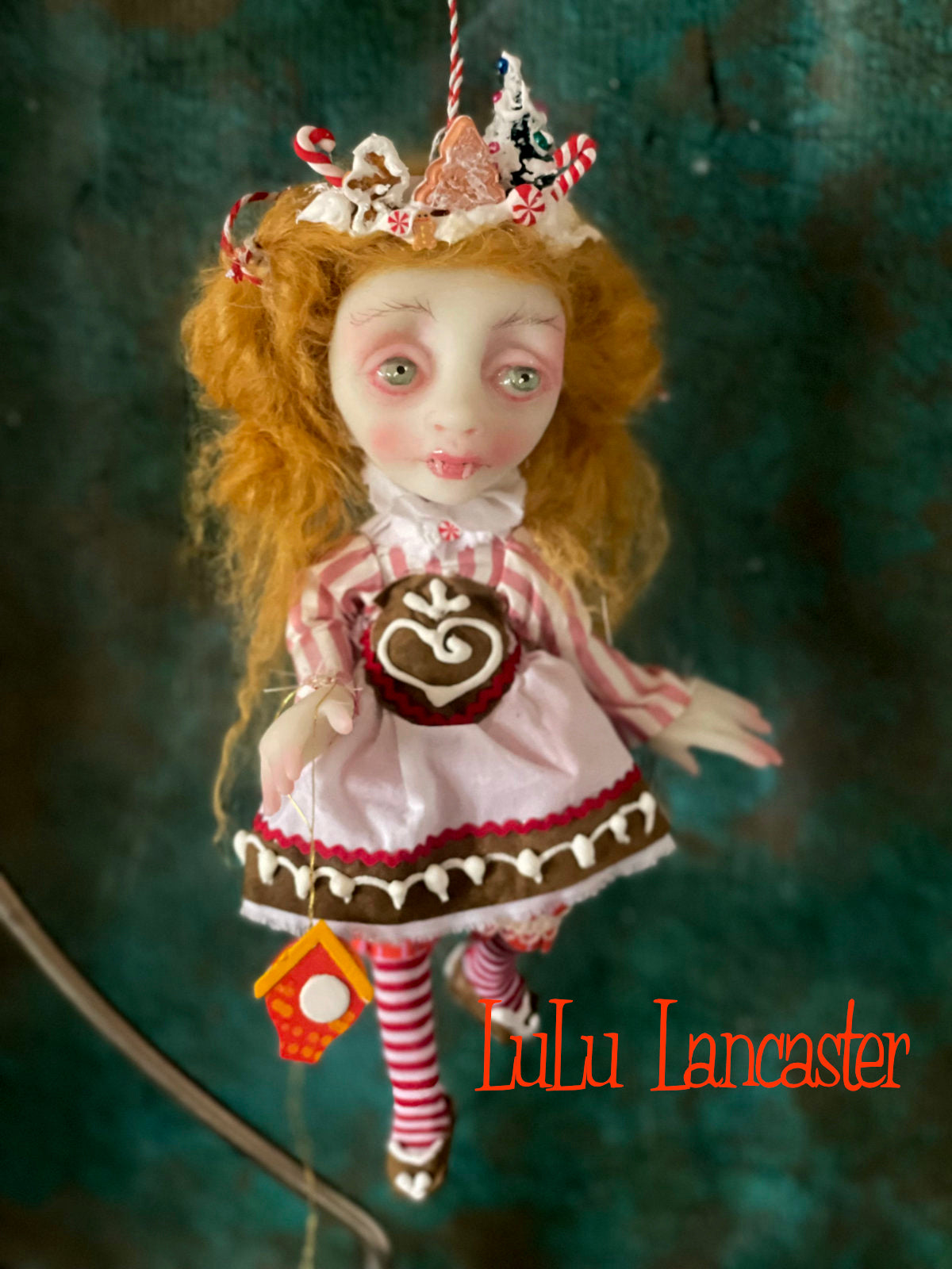 Freya Bavarian Vampire Mini Christmas hanging Original LuLu Lancaster Art Doll