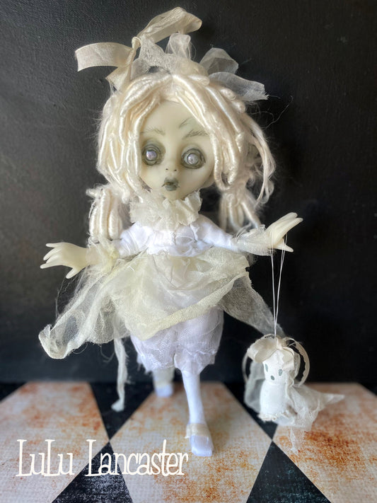 Mini hanging Ghostie Boo Original LuLu Lancaster Art Doll