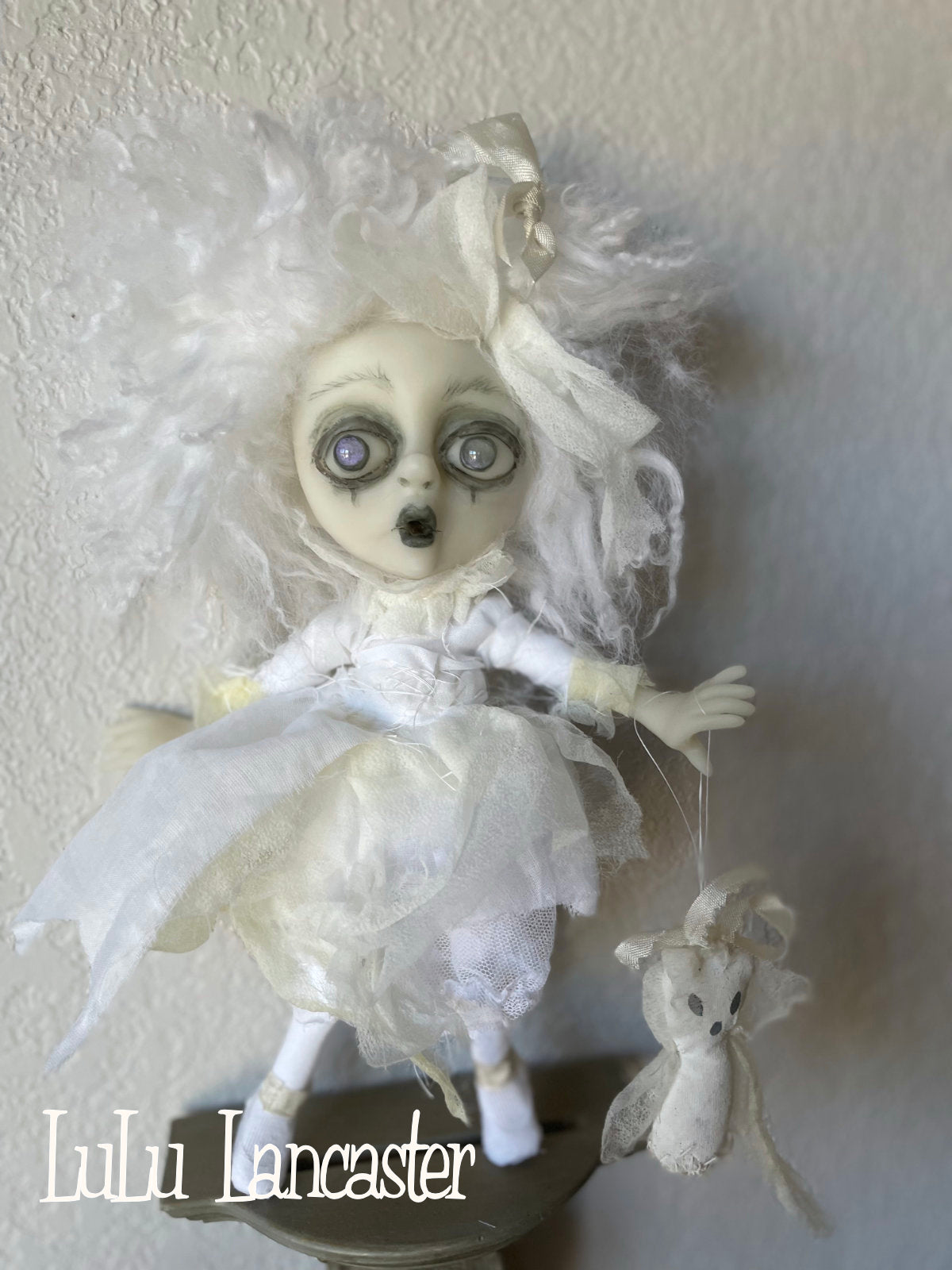 Mini hanging Ghostie Bop Original LuLu Lancaster Art Doll
