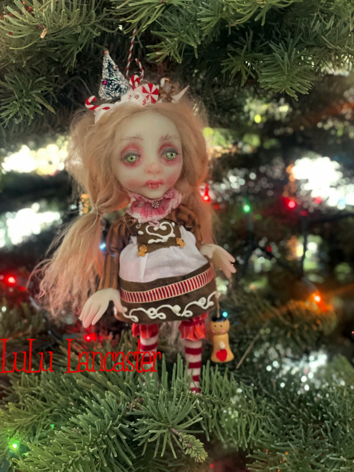 Gisela Bavarian Vampire Mini Christmas hanging Original LuLu Lancaster Art Doll