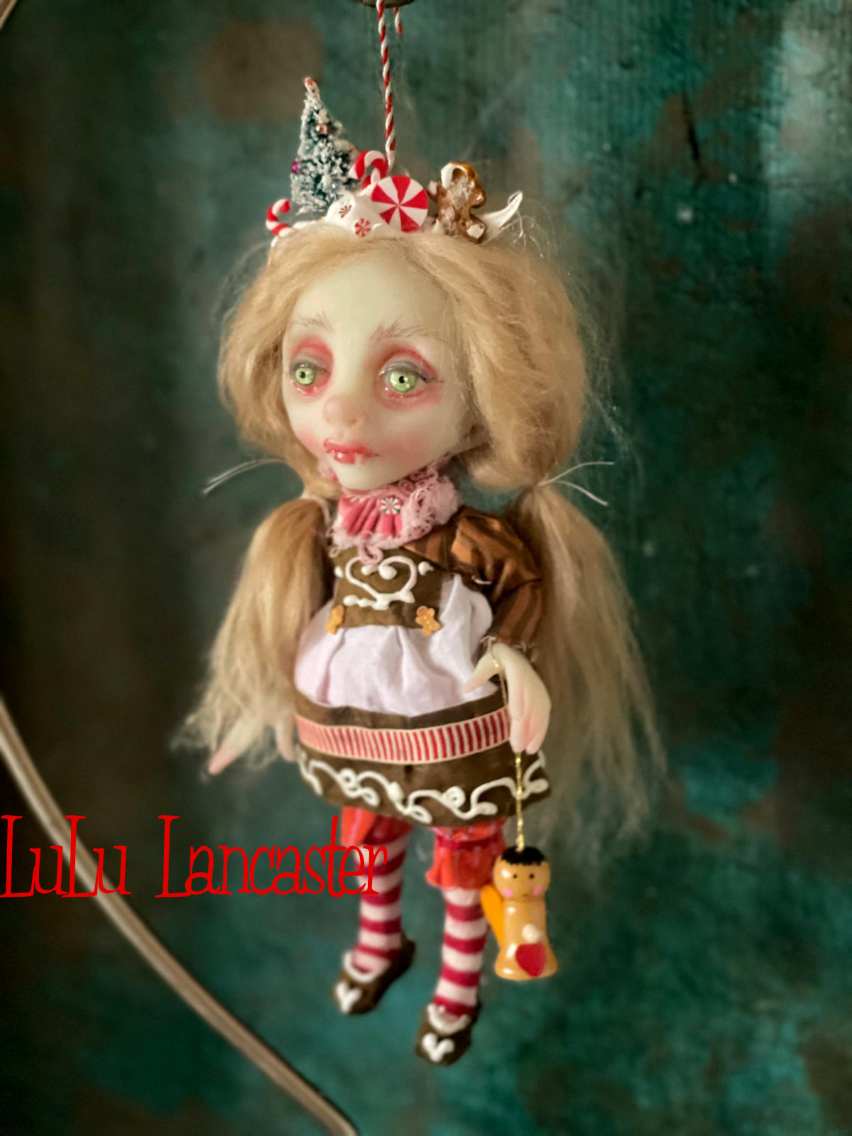 Gisela Bavarian Vampire Mini Christmas hanging Original LuLu Lancaster Art Doll