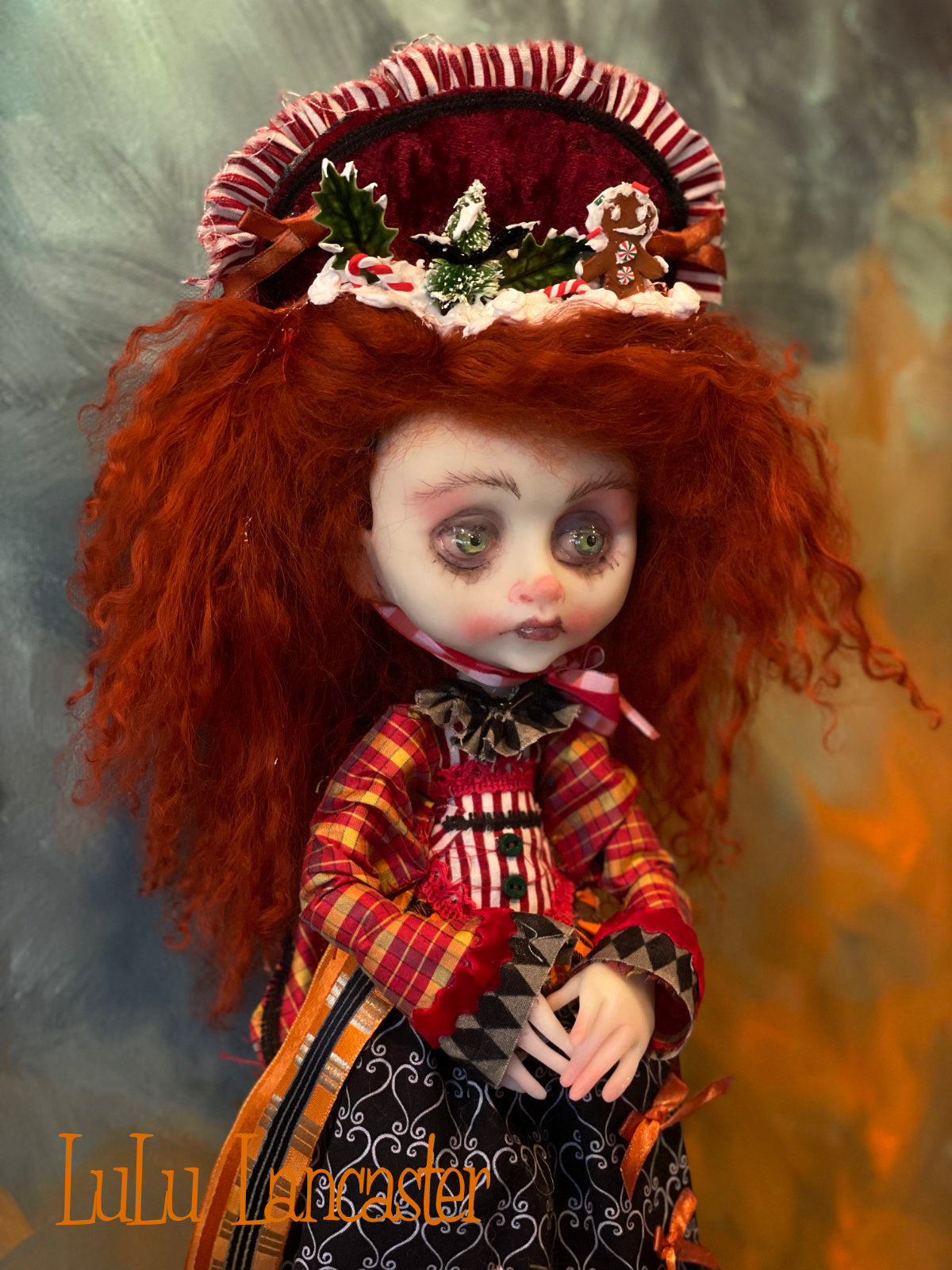 Gretel Gingerbread Goth Holiday Original LuLu Lancaster Art Doll