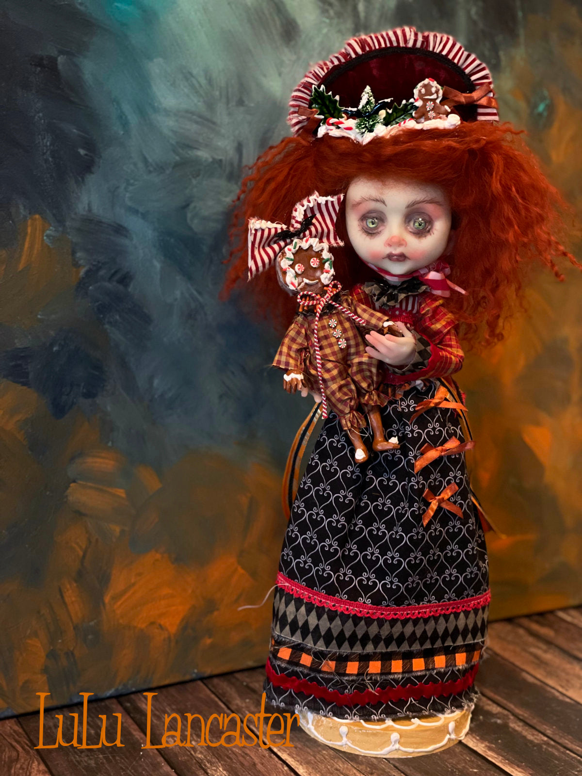 Gretel Gingerbread Goth Holiday Original LuLu Lancaster Art Doll