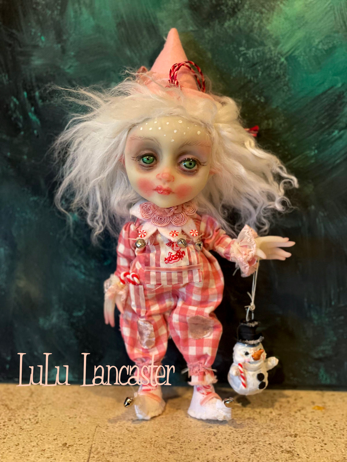 Holly Doodle the Christmas Elf Original LuLu Lancaster Art Doll