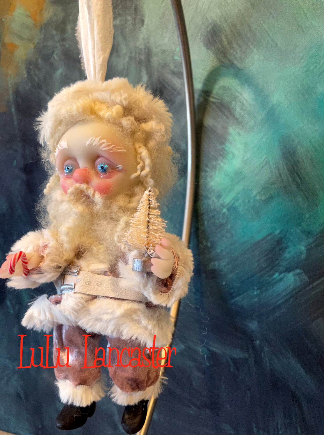 Kris Mini Christmas hanging Santa Original LuLu Lancaster Art Doll