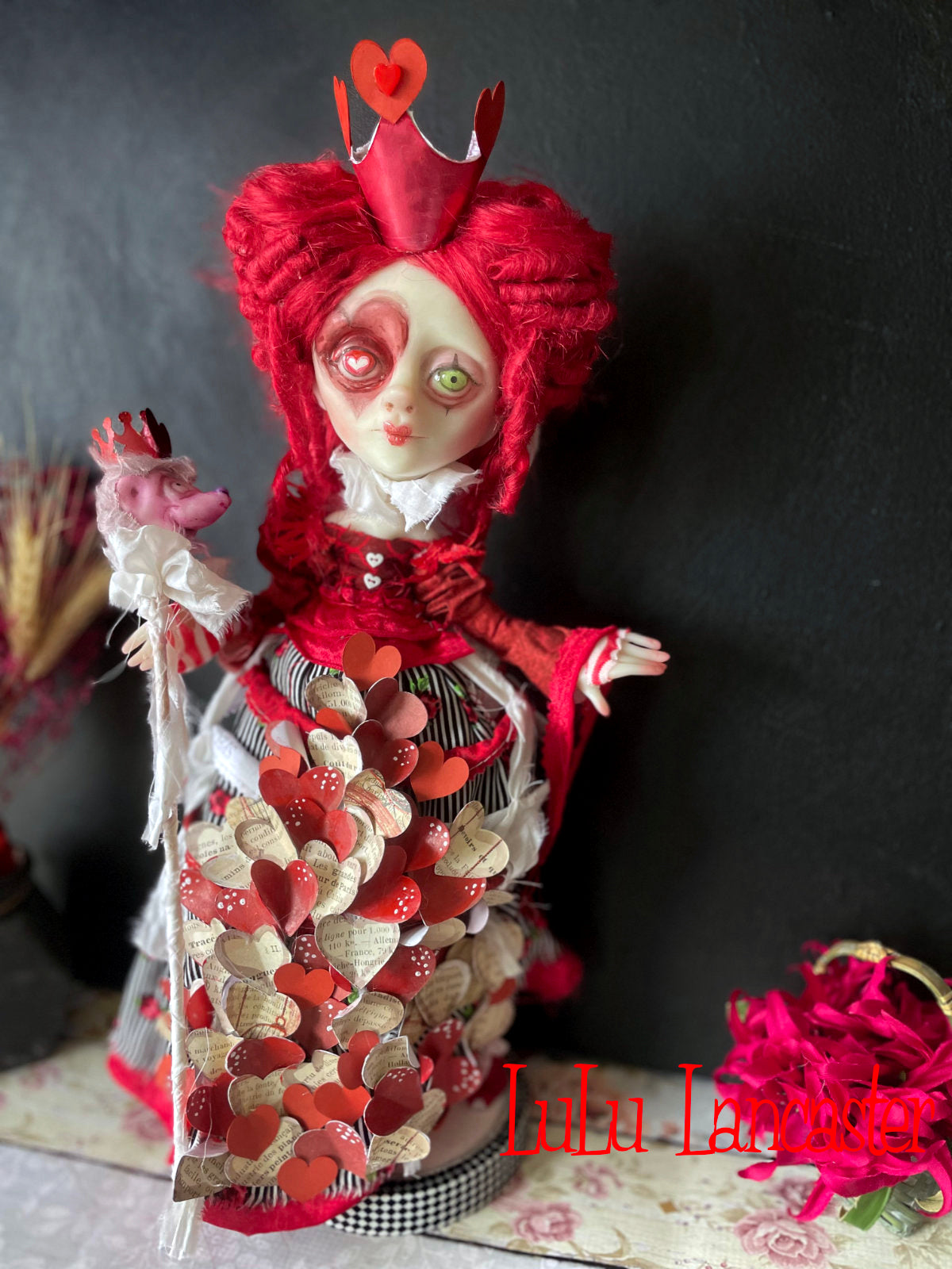 Love Letters to the Queen of Hearts LuLu's Wonderland Original LuLu Lancaster Art Doll