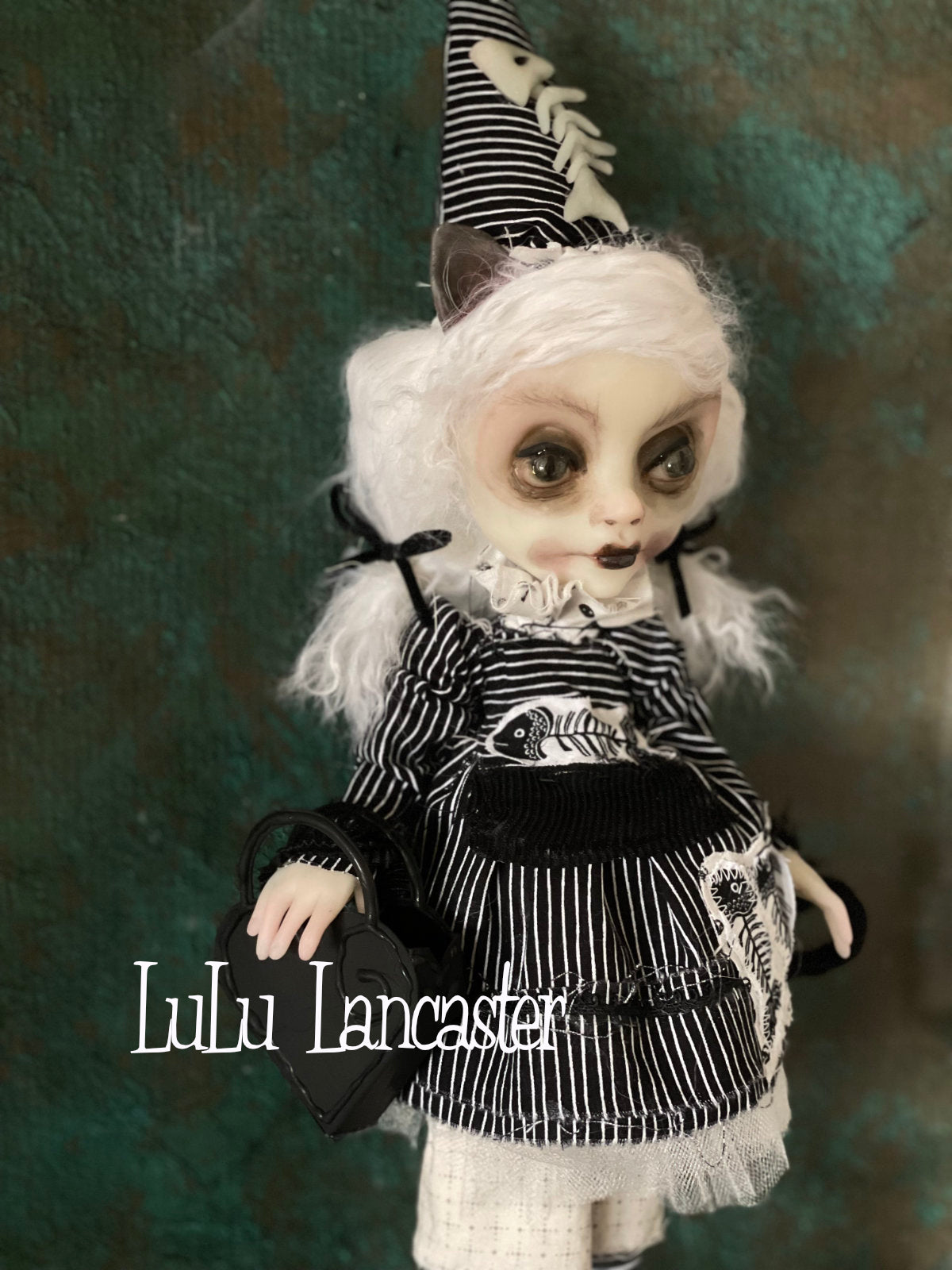 Lucie the Cat Valloween Original LuLu Lancaster Art Doll