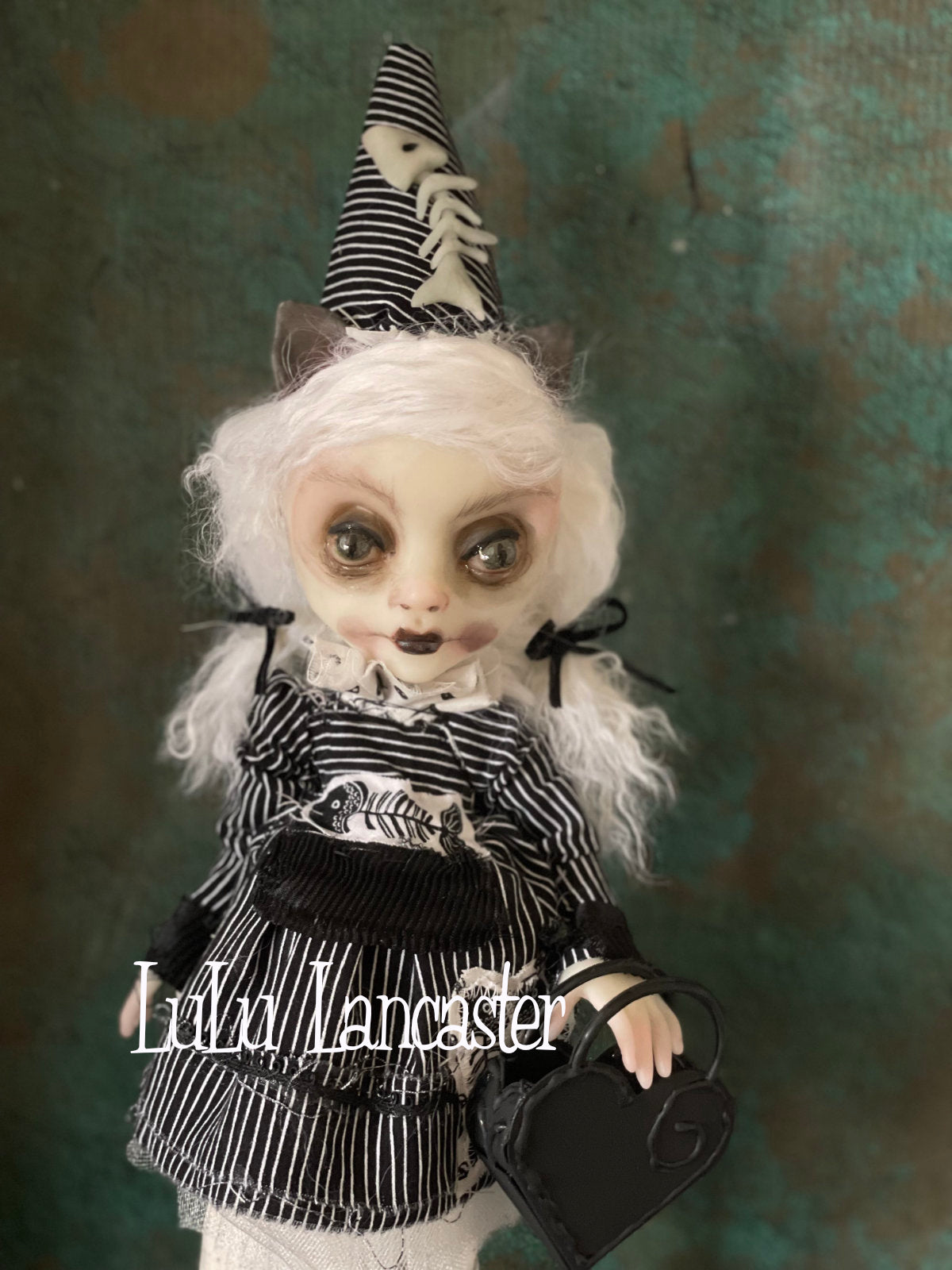 Lucie the Cat Valloween Original LuLu Lancaster Art Doll