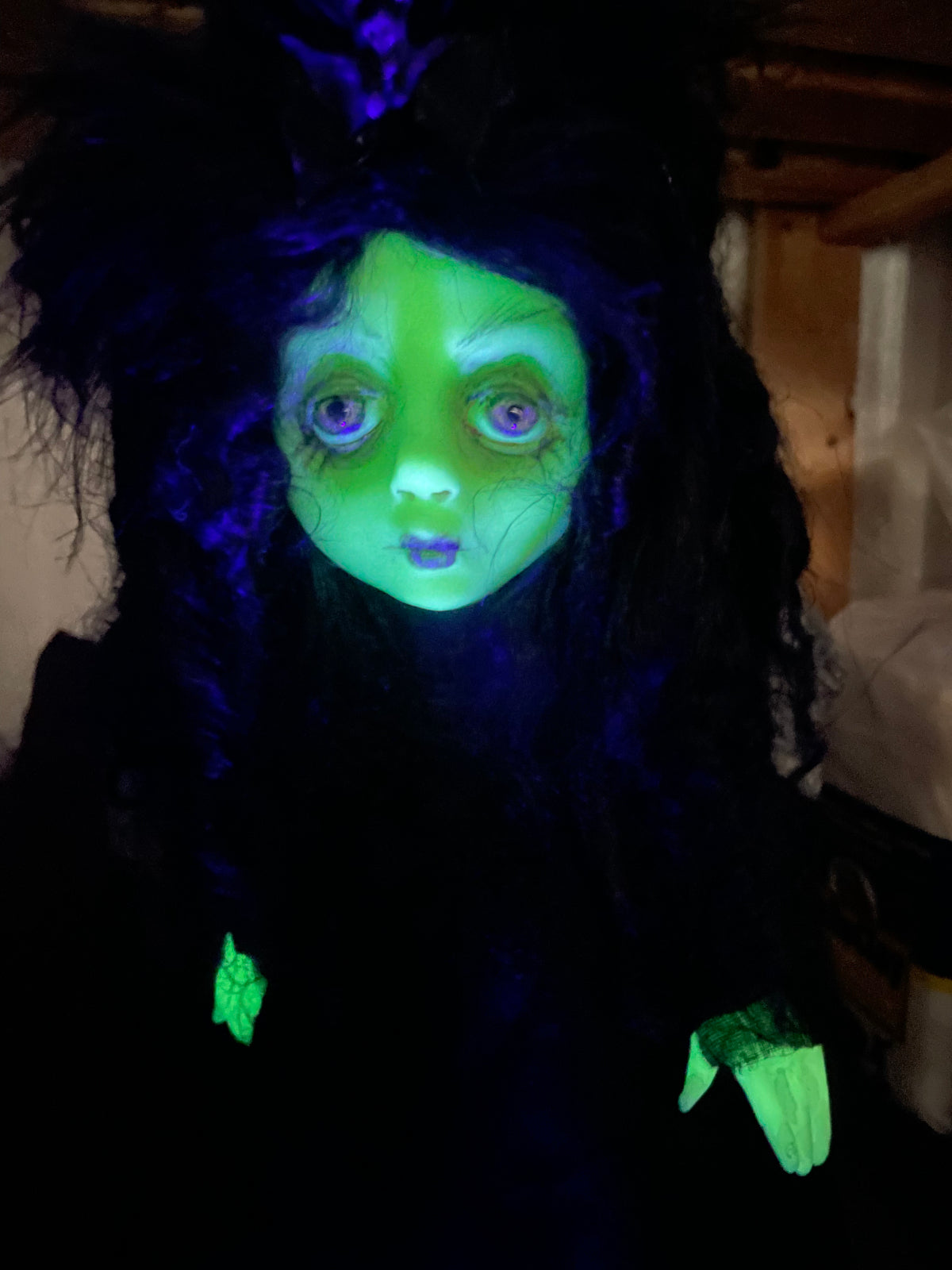Minia the Vampire Glow in the dark Original LuLu Lancaster Art Doll