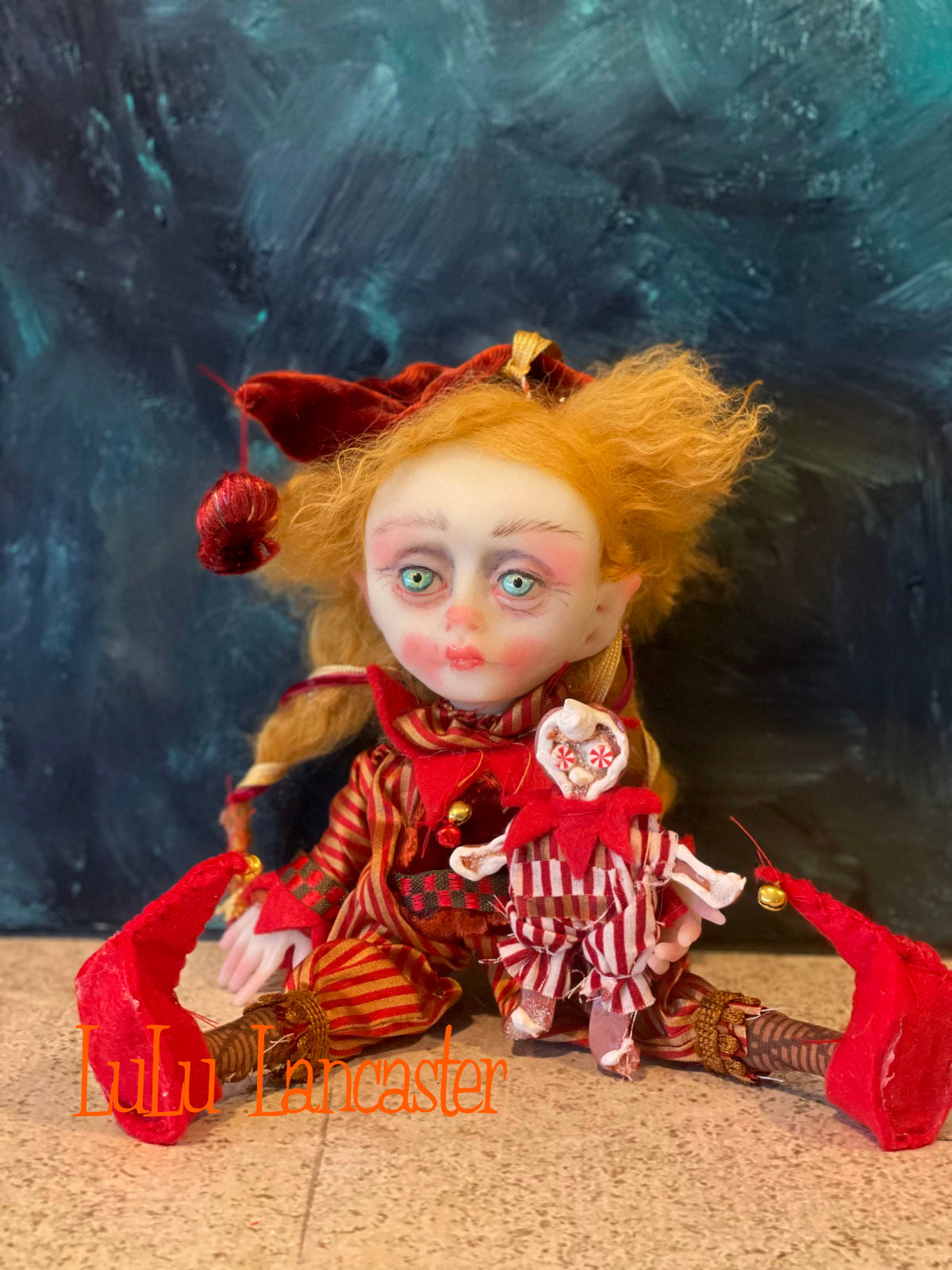 Nutmeg Cookie the Christmas Elf Original LuLu Lancaster Art Doll