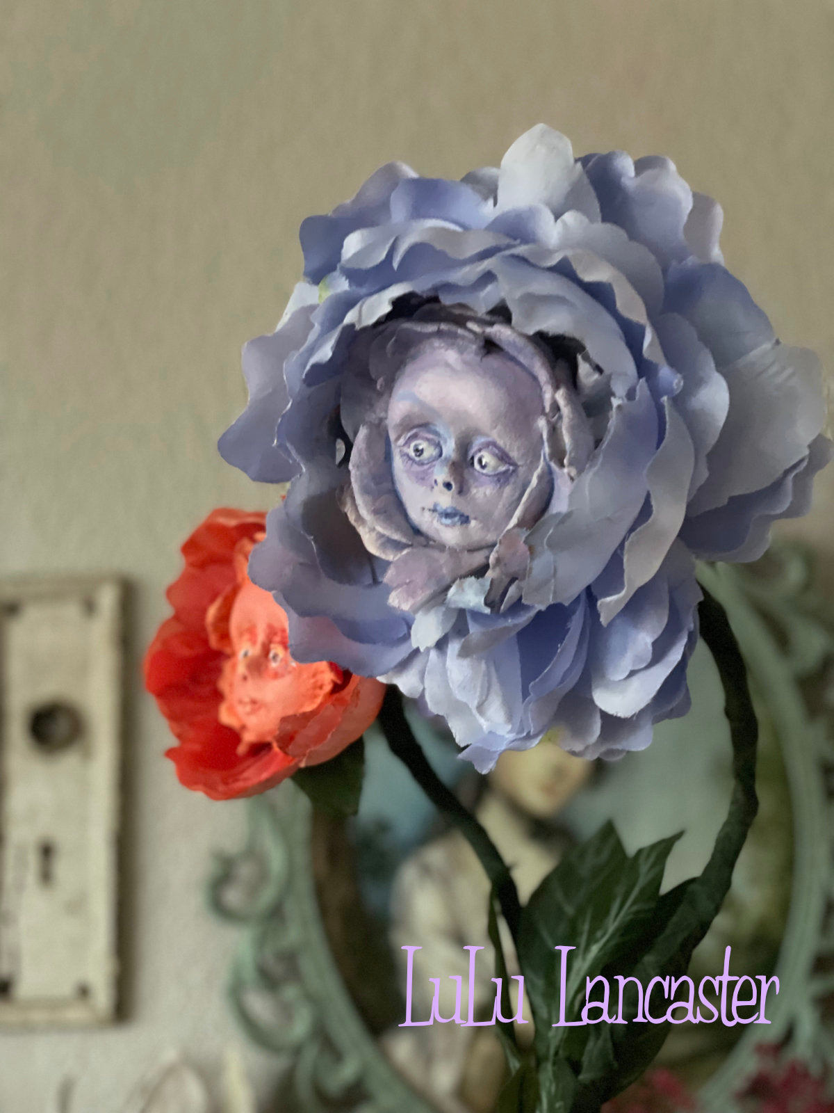 Peony Flowers in LuLu's Wonderland Original LuLu Lancaster Art Doll