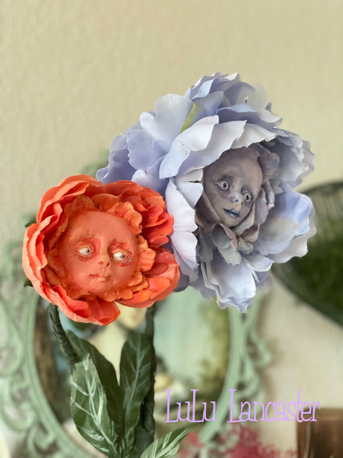 Peony Flowers in LuLu's Wonderland Original LuLu Lancaster Art Doll
