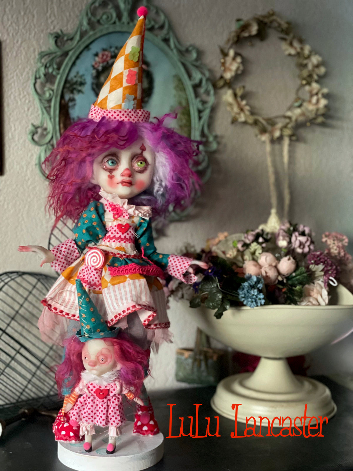 Rouge PoP Poupee the clown Original LuLu Lancaster Art Doll