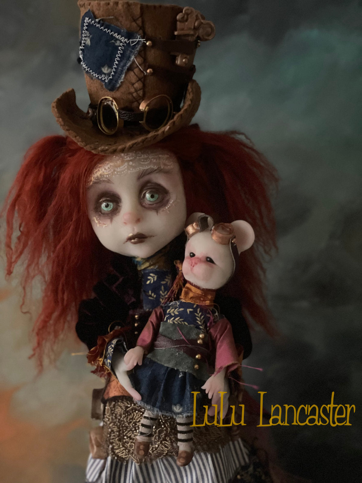 Arden Constant and AdelMouse Steampunk Original LuLu Lancaster Art Doll