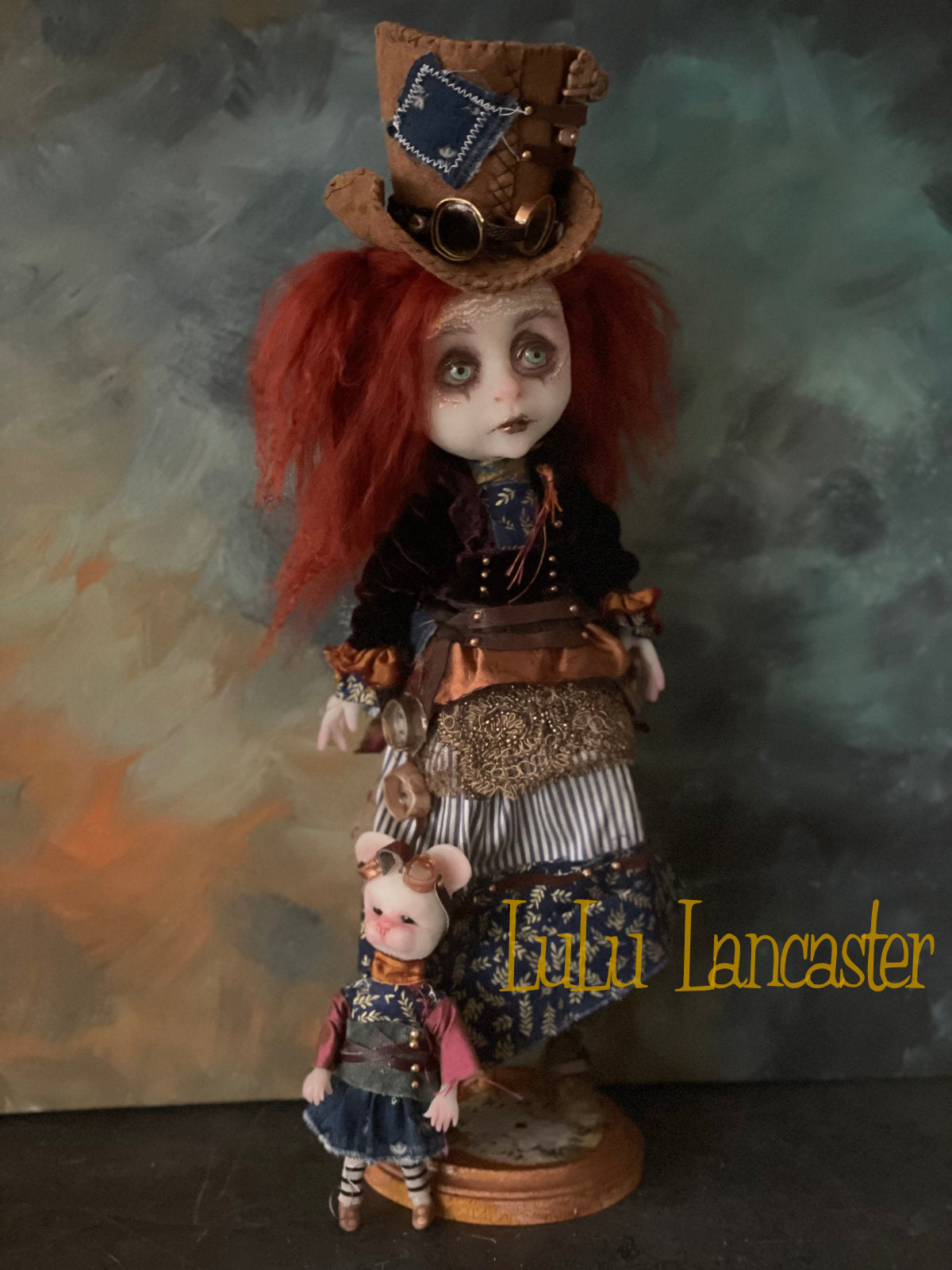 Arden Constant and AdelMouse Steampunk Original LuLu Lancaster Art Doll
